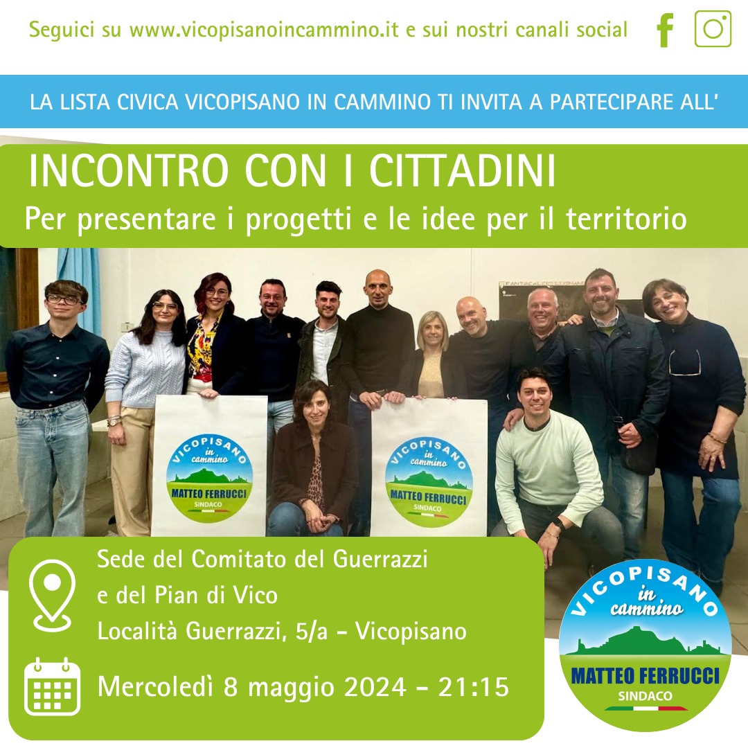 Presentazione candidati, Guerrazzi 8 maggio